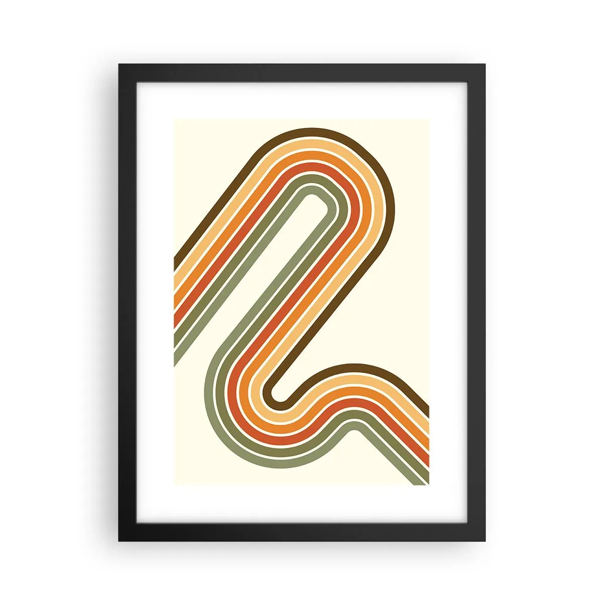 Plakat w czarnej ramie - Zygzakiem do celu - 30x40 cm