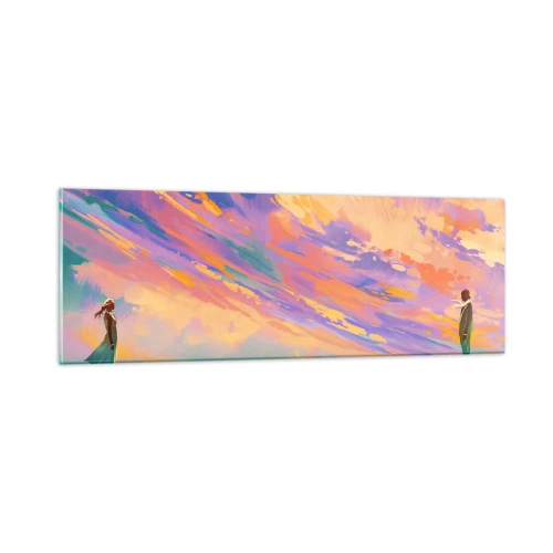 Obraz na szkle - Siła przyciągania - 90x30 cm