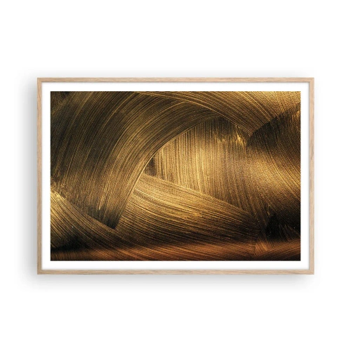 Plakat w ramie jasny dąb - W złotym labiryncie - 100x70 cm