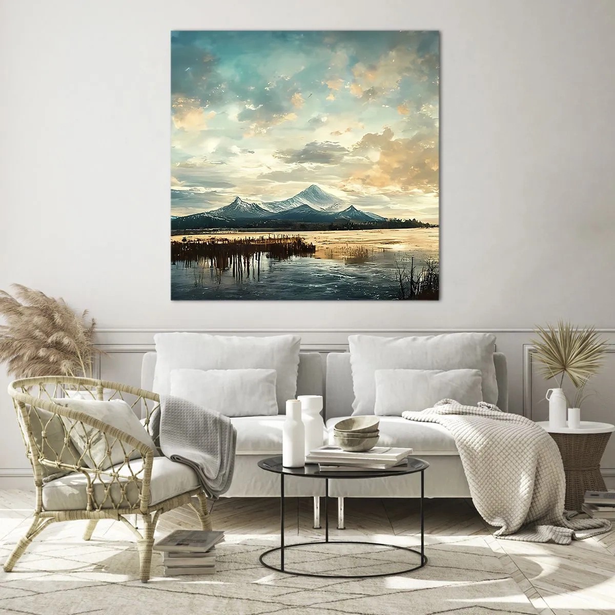 Obraz na szkle - Pod opieką nieba - 60x60 cm