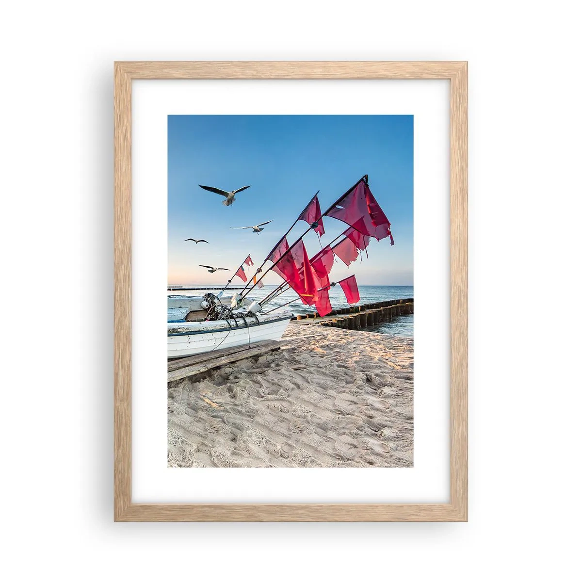 Plakat w ramie jasny dąb - Zasłużony odpoczynek - 30x40 cm