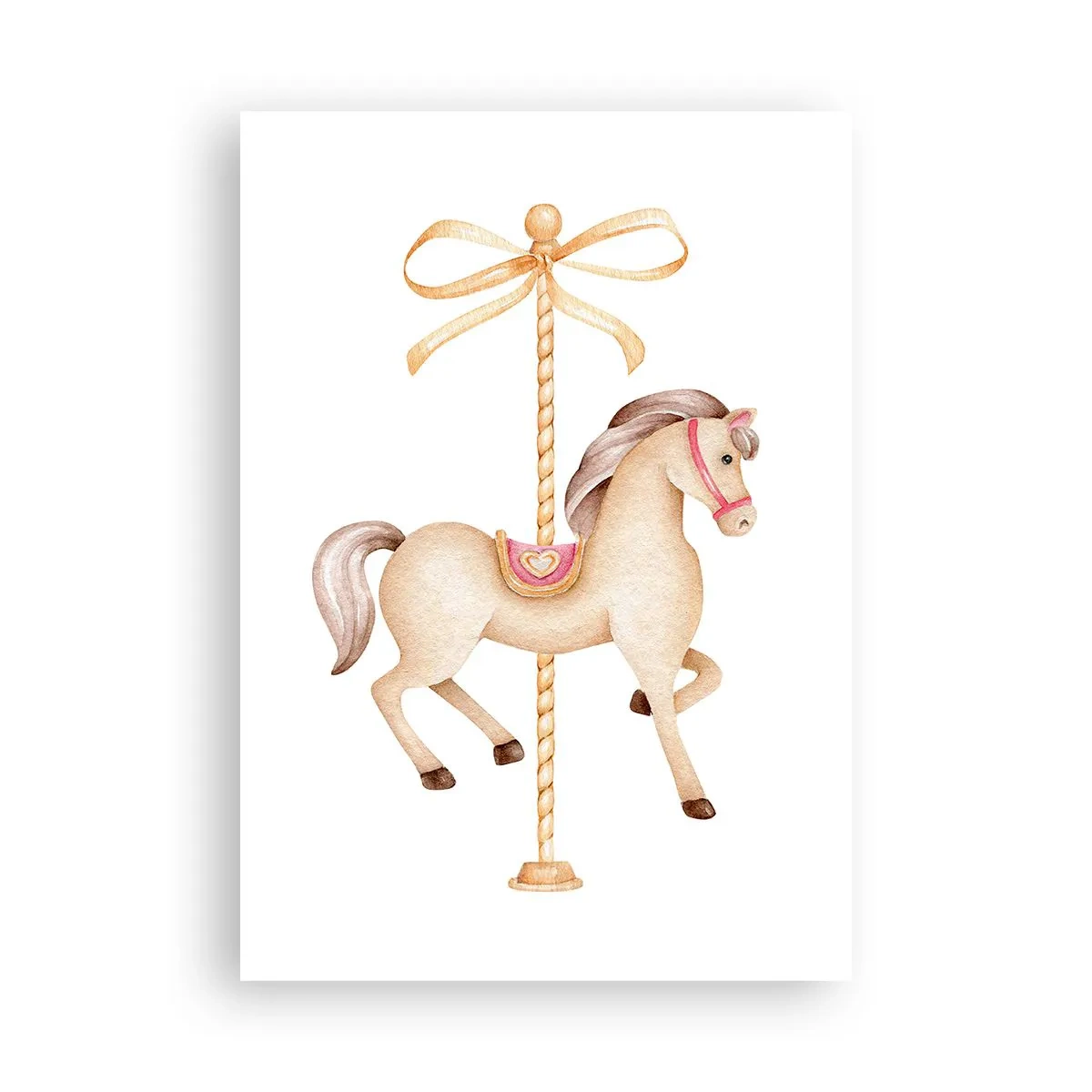 Plakat - Wdzięcznym kłusem - 70x100 cm