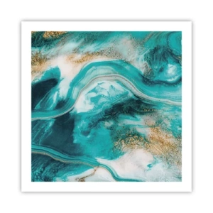 Plakat - Rzeka złota - 60x60 cm