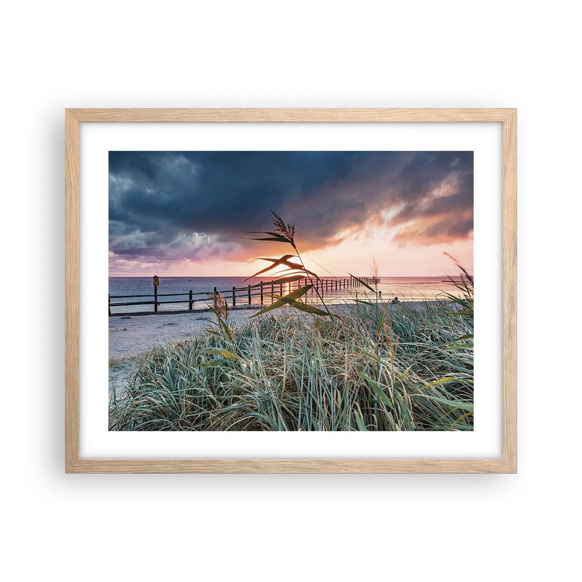 Plakat w ramie jasny dąb - Nie przemija z wiatrem - 50x40 cm