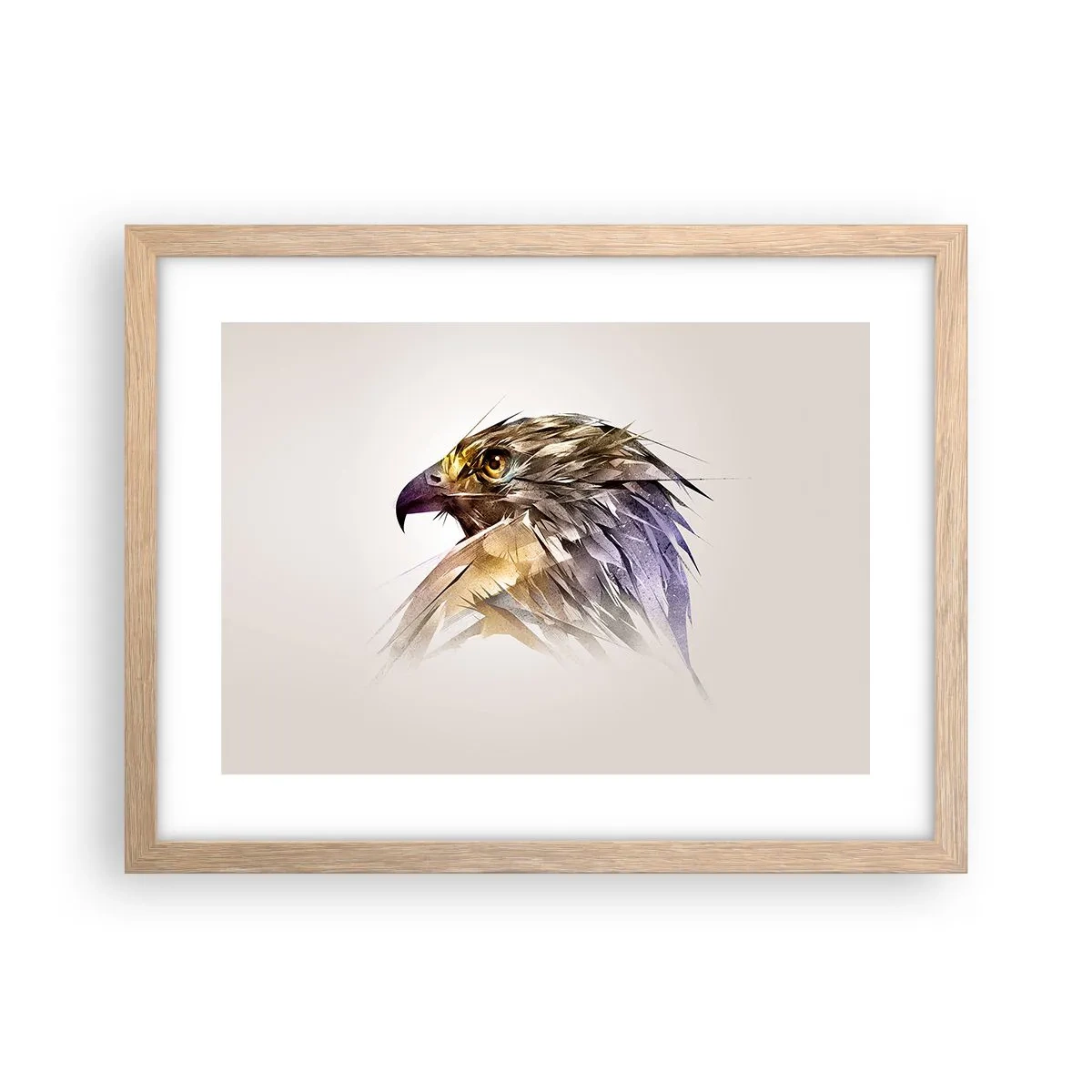Plakat w ramie jasny dąb - Portret wojownika - 40x30 cm
