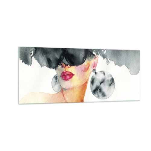 Obraz na szkle - Tajemnica elegancji - 100x40 cm
