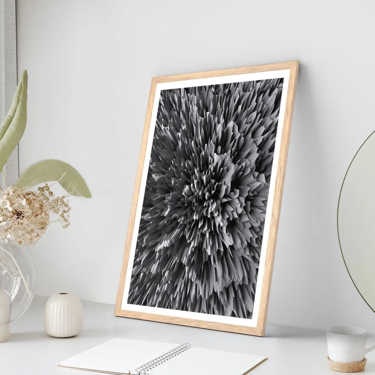 Plakat w ramie jasny dąb - Już ostrzej się nie da - 40x50 cm