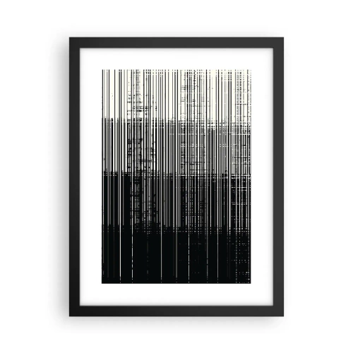 Plakat w czarnej ramie - Fale i drgania - 30x40 cm
