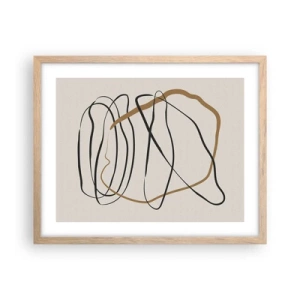 Plakat w ramie jasny dąb - Kompozycja – taniec opętaniec - 50x40 cm