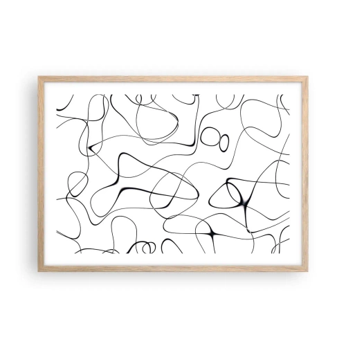 Plakat w ramie jasny dąb - Ścieżki życia, koleje losu - 70x50 cm