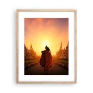 Plakat w ramie jasny dąb - W spokoju przez wieczność - 40x50 cm