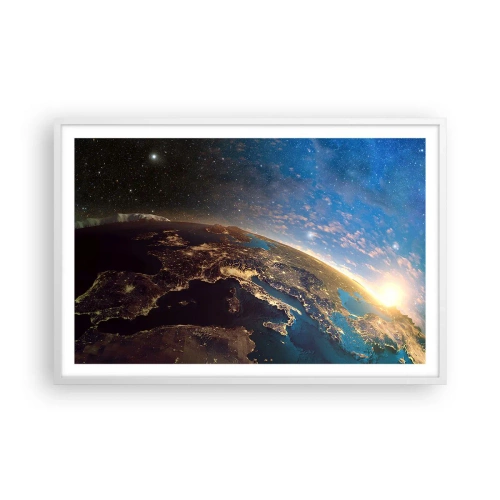 Plakat w białej ramie - Spójrzmy na siebie z dystansu - 91x61 cm