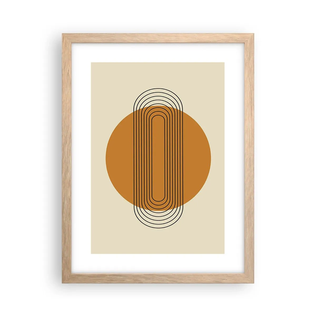 Plakat w ramie jasny dąb - Plan doskonały - 30x40 cm