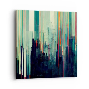 Obraz na płótnie - Futurystyczne miasto - 40x40 cm