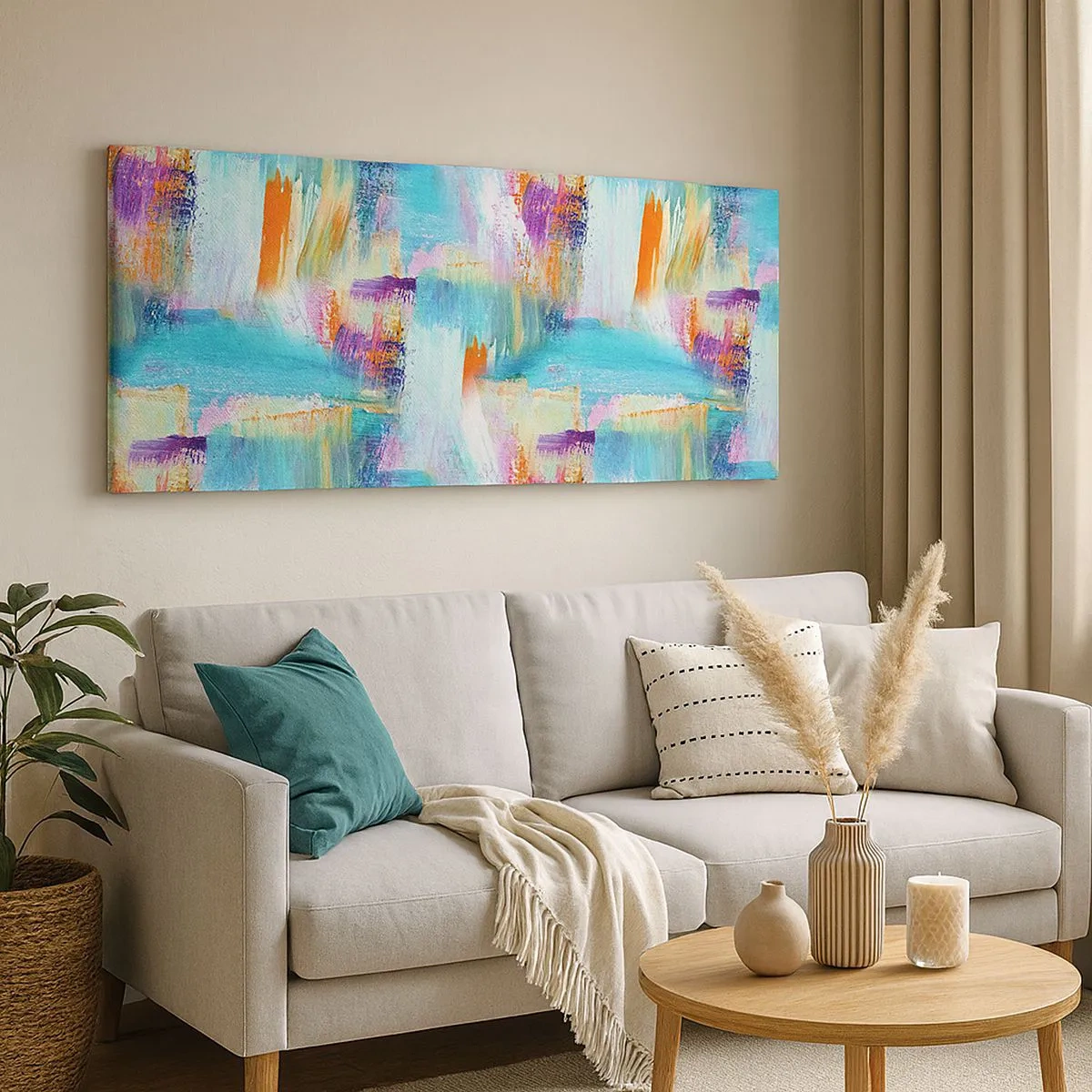 Obraz na płótnie - Pogodny mazaniec-przekładaniec - 100x40 cm