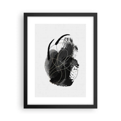 Plakat w czarnej ramie - Wysnute z czerni - 30x40 cm