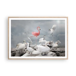 Plakat w ramie jasny dąb - Skąd się tu wziąłem? - 100x70 cm