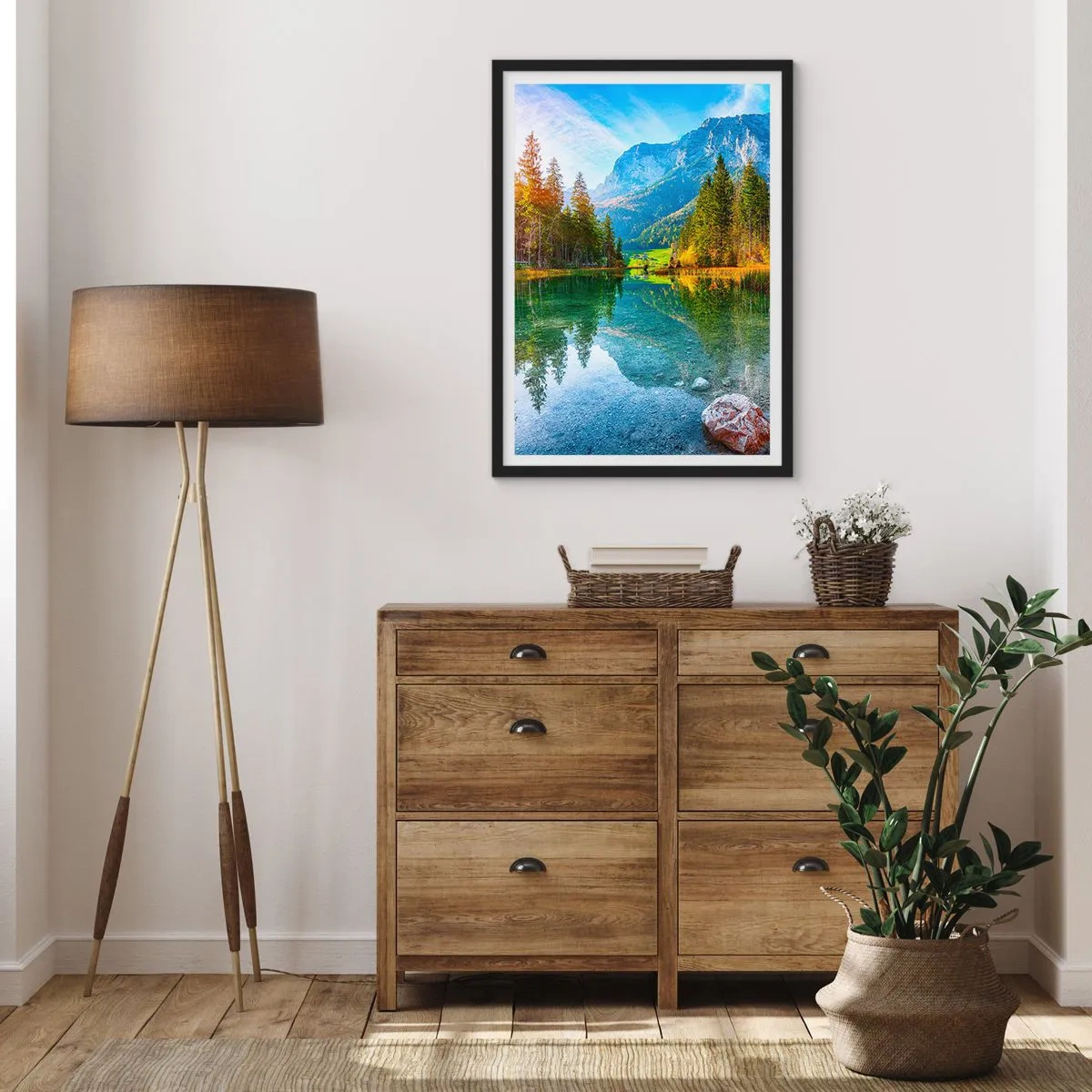 Plakat w czarnej ramie - Łagodność jesieni - 30x40 cm