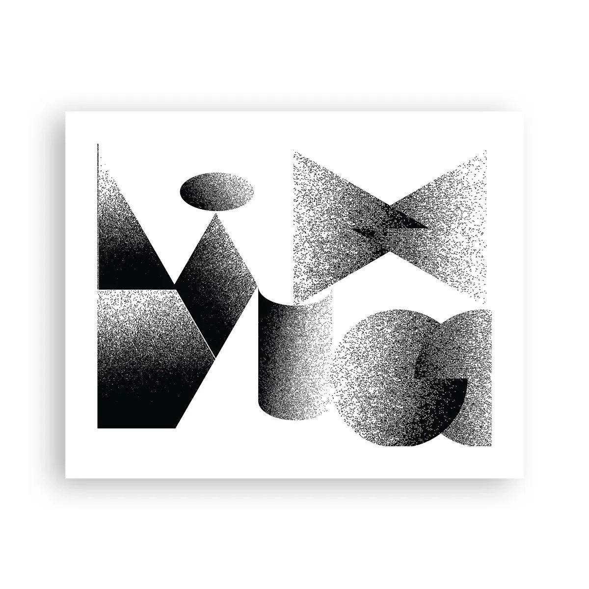 Plakat - Kąty i owale - 50x40 cm