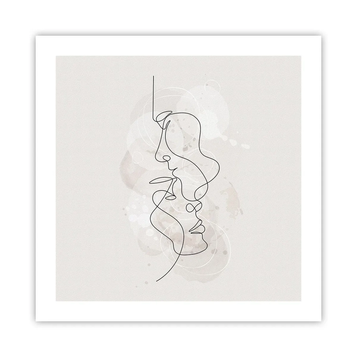 Plakat - Splątani w uścisku - 50x50 cm