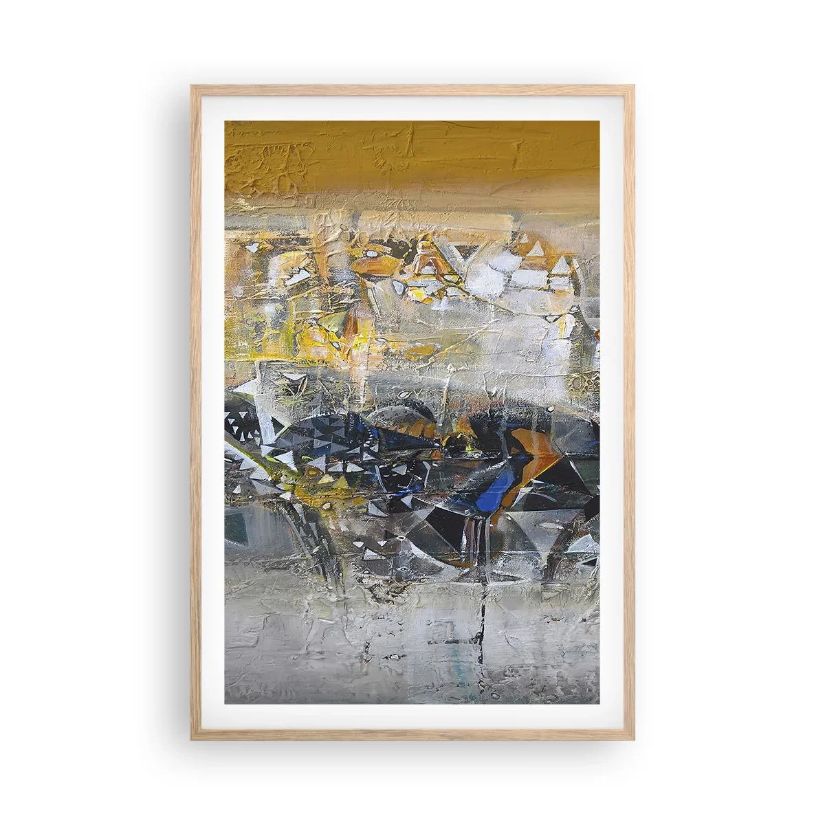 Plakat w ramie jasny dąb - Wszystko się poukłada - 61x91 cm