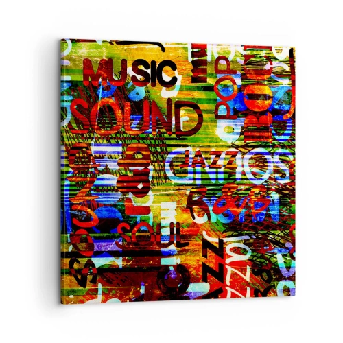Obraz na płótnie - Wszystkie barwy dźwięku - 60x60 cm