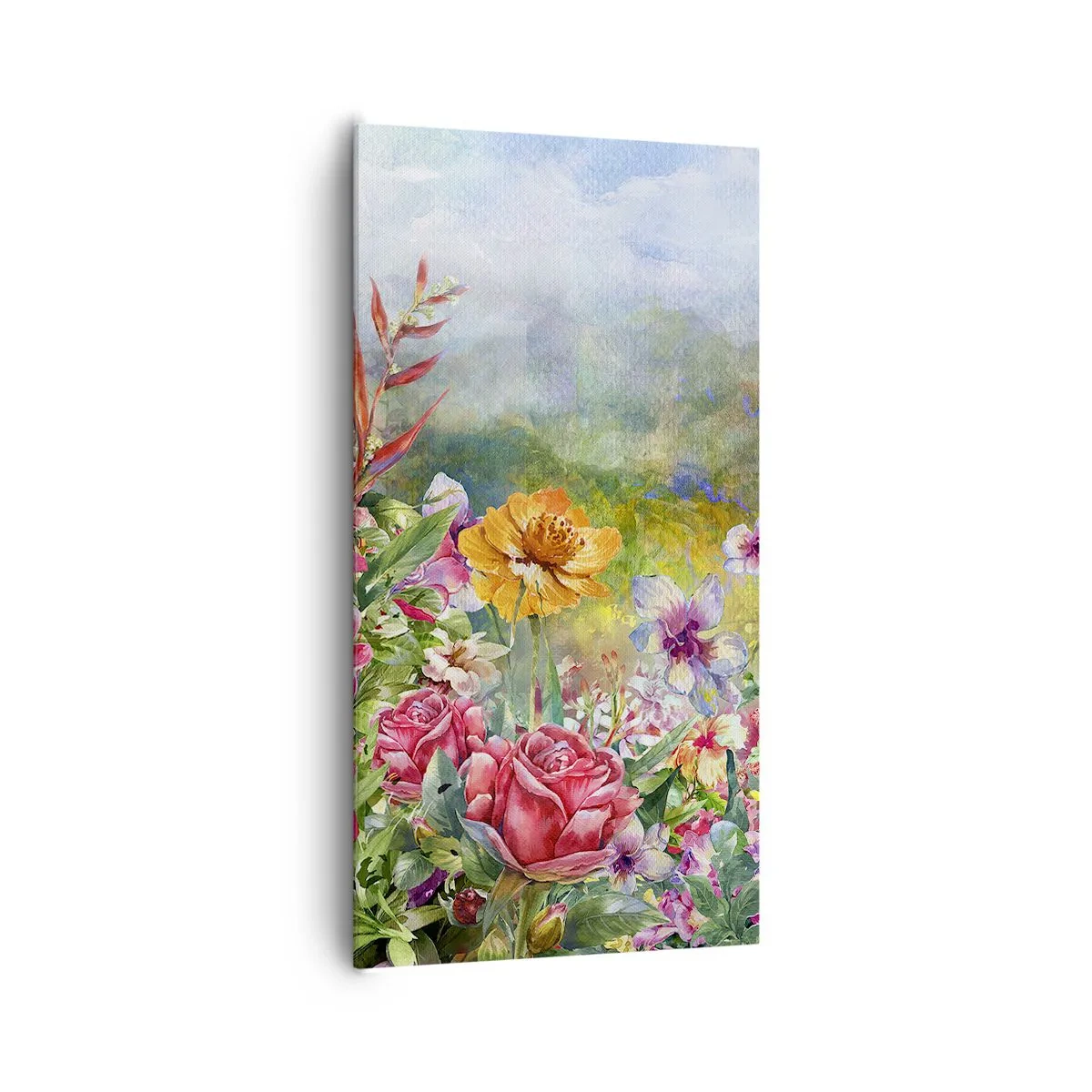 Obraz na płótnie - Ogród, który oszalał - 65x120 cm