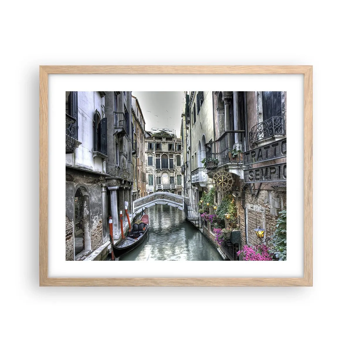 Plakat w ramie jasny dąb - Od wieków w cichej zadumie - 50x40 cm