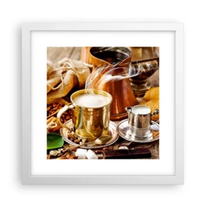 Plakat w białej ramie - Miłego dnia! - 30x30 cm