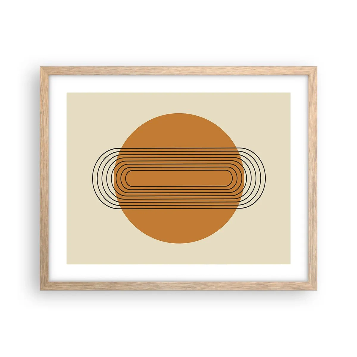 Plakat w ramie jasny dąb - Plan doskonały - 50x40 cm