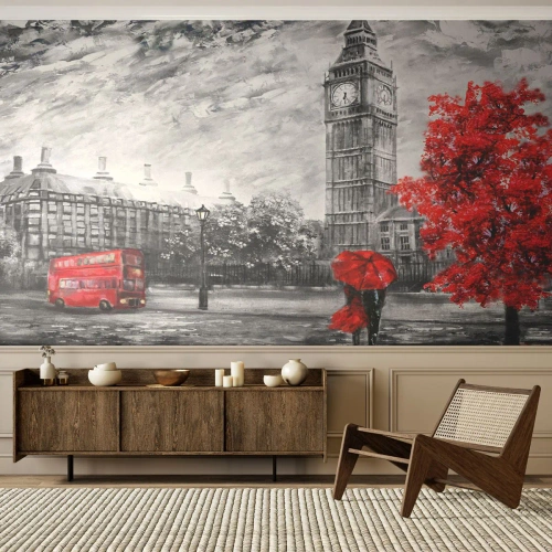 Fototapeta Premium Canvas - Ekscytujący dzień - Miasto, Londyn, Architektura - 350x256 cm