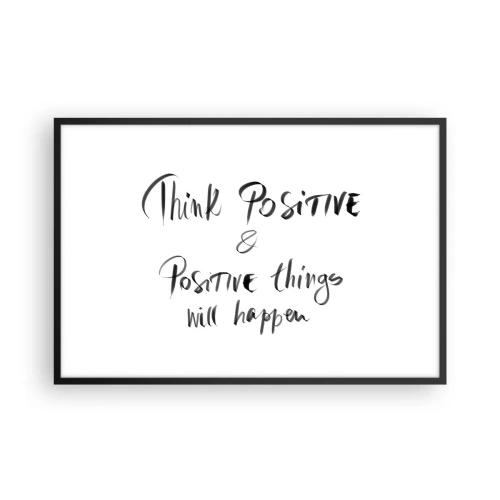 Plakat w czarnej ramie - Jak żyć? - 91x61 cm