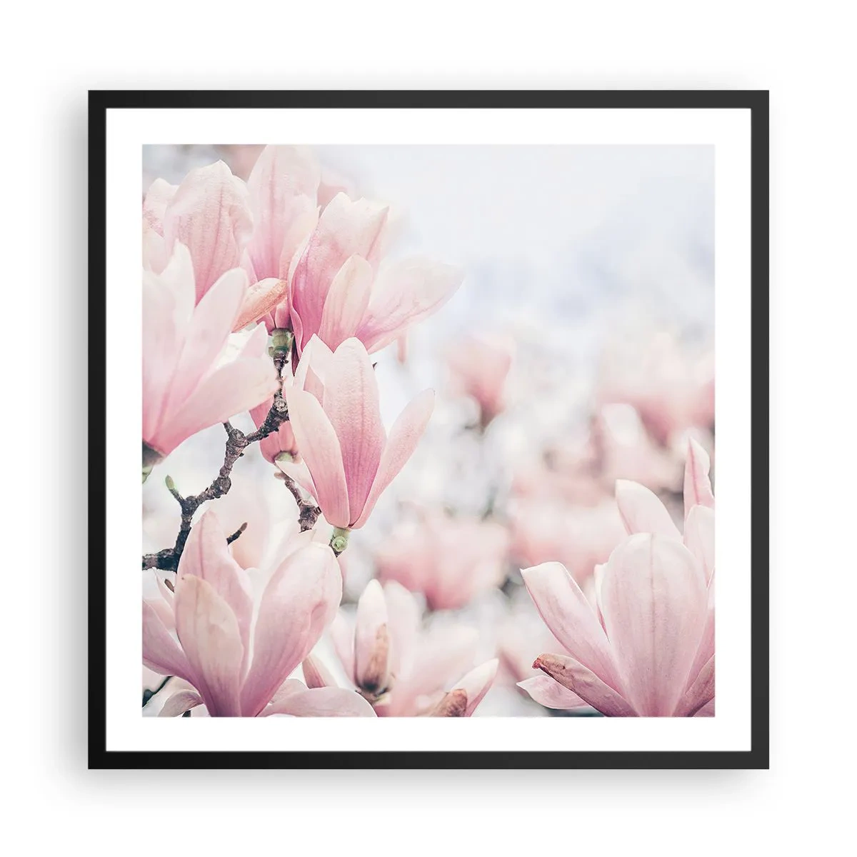 Plakat w czarnej ramie - Ideał subtelności - 60x60 cm