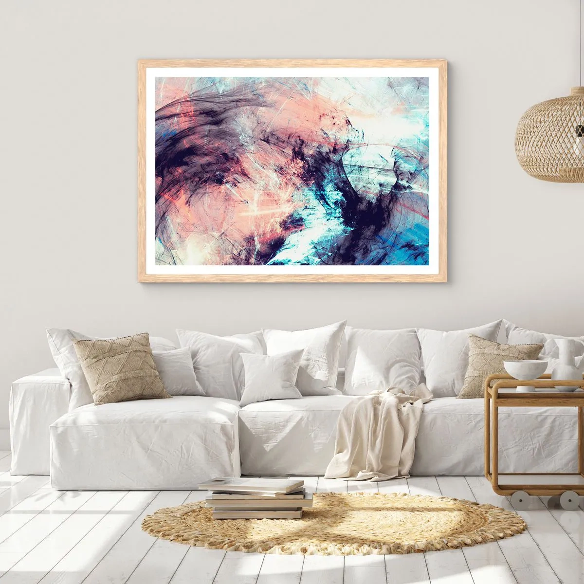 Plakat w ramie jasny dąb - Poczuj wiatr - 40x30 cm