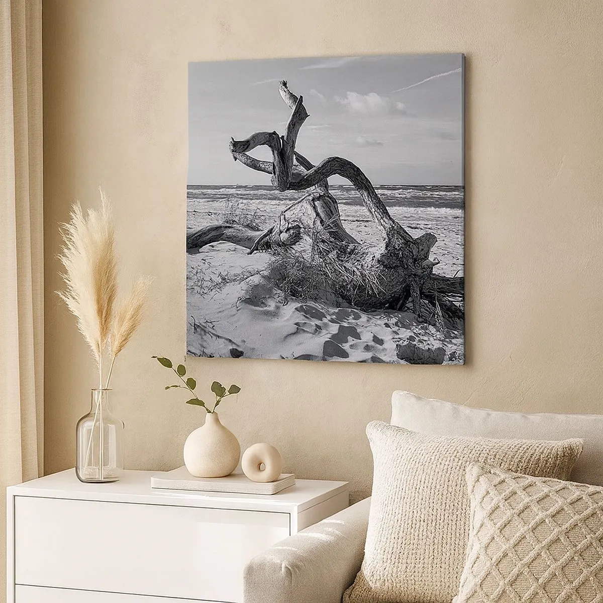 Obraz na płótnie - Morska rzeźba - 30x30 cm