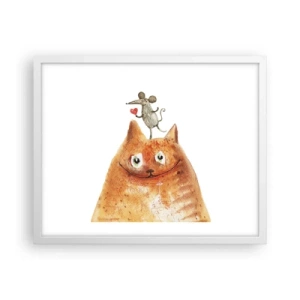 Plakat w białej ramie - Paradoksy miłości - 50x40 cm