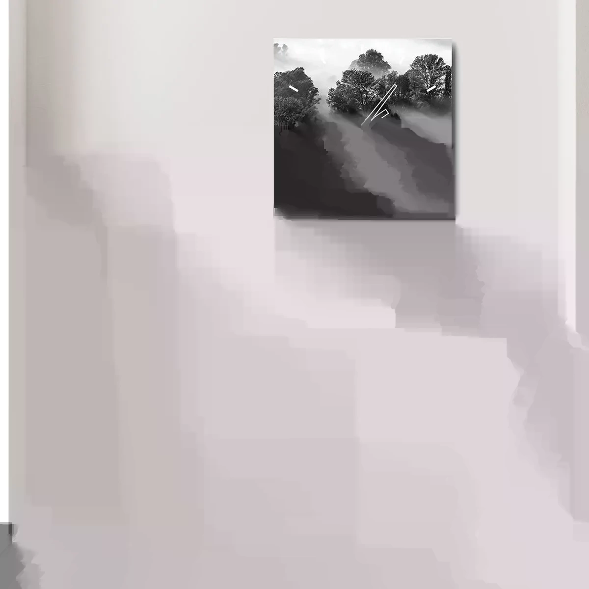 Zegar ścienny - Wstający ze snu - 40x40 cm