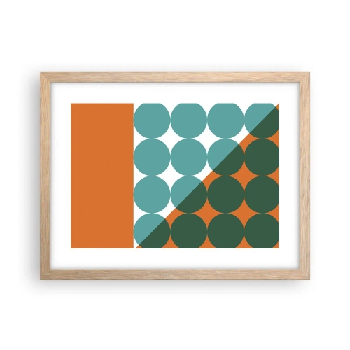 Plakat w ramie jasny dąb - W górę i na skos - 40x30 cm