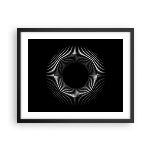 Plakat w czarnej ramie - Czarne Słońce - 50x40 cm