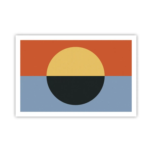 Plakat - Kompozycja ciepła i chłodu - 91x61 cm