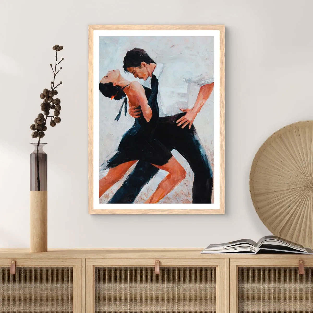 Plakat w ramie jasny dąb - Tango mych marzeń i snów - 50x70 cm