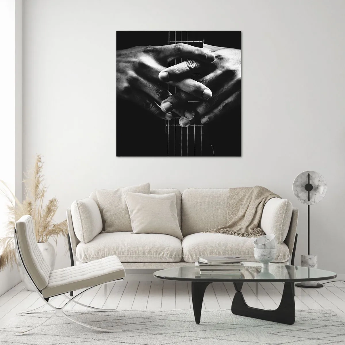Obraz na szkle - Modlitwa artysty - 50x50 cm