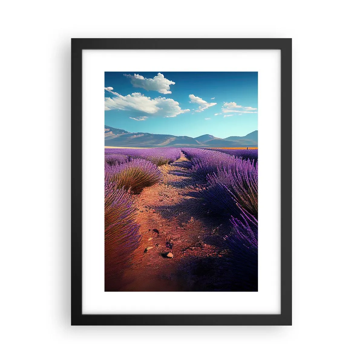 Plakat w czarnej ramie - Pachnące pola - 30x40 cm