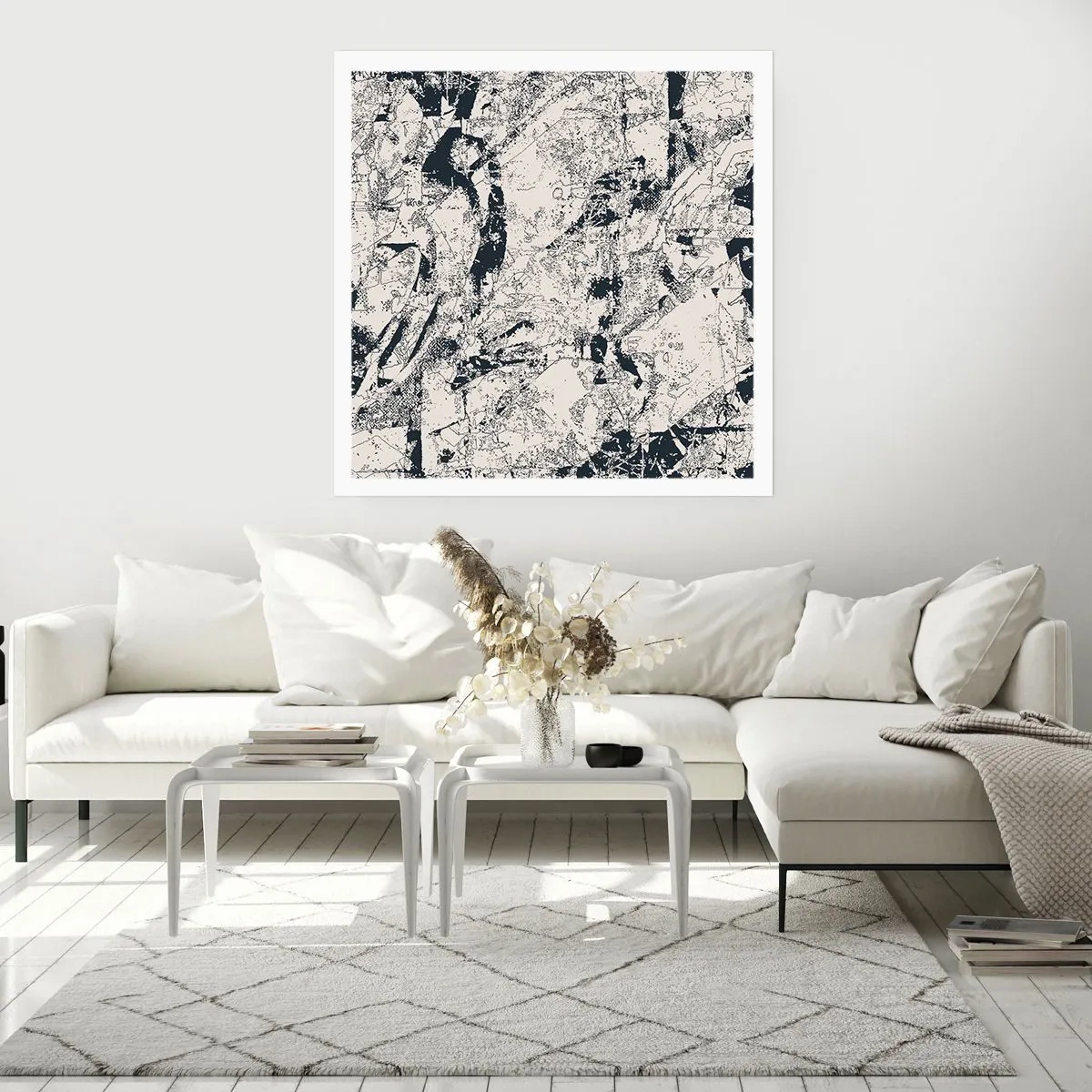 Plakat - Przenikanie przeciwieństw - 40x40 cm