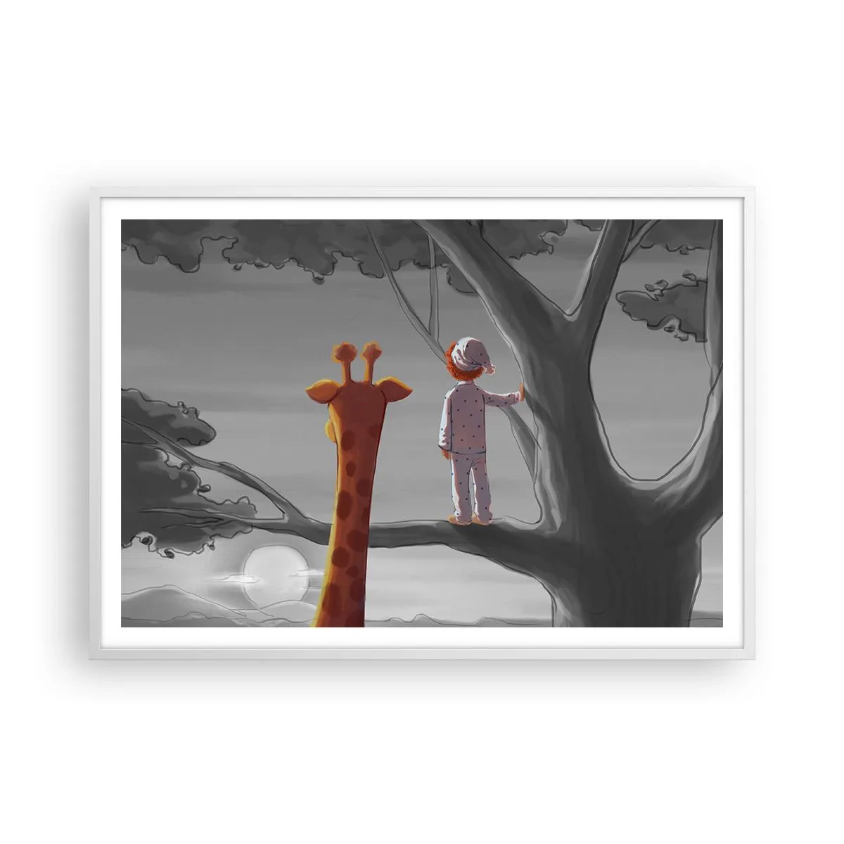 Plakat w białej ramie - To się naprawdę dzieje - 100x70 cm