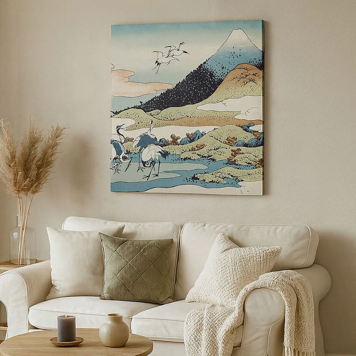 Obraz na płótnie - W japońskim duchu - 30x30 cm