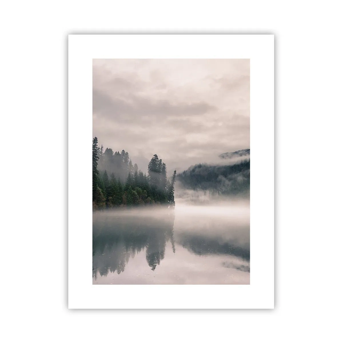 Plakat - W zadumie, we mgle - 30x40 cm