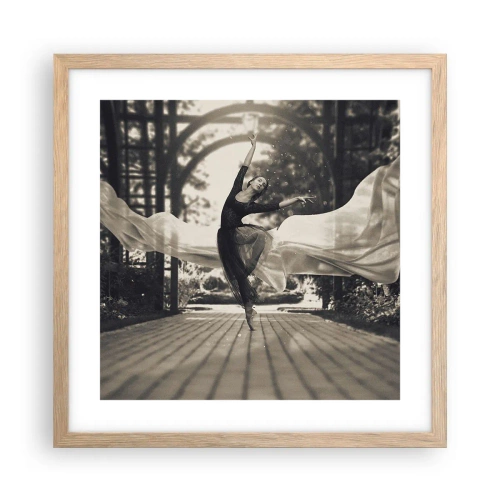 Plakat w ramie jasny dąb - Taniec ducha ogrodu - 40x40 cm