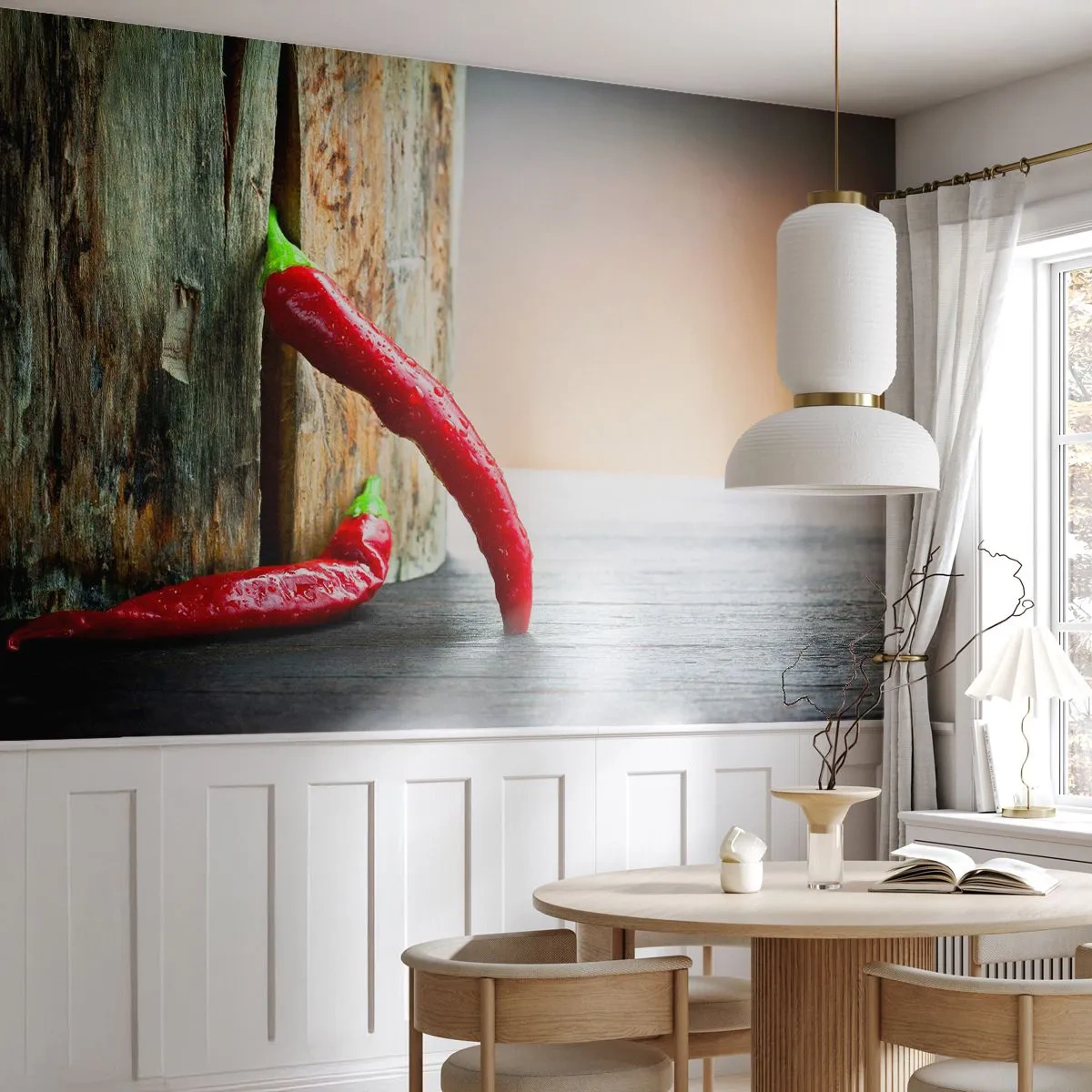 Fototapeta Samoprzylepna Deluxe Sticker - Red hot chili peppers - Papryka, Chili, Przyprawa - 250x175 cm