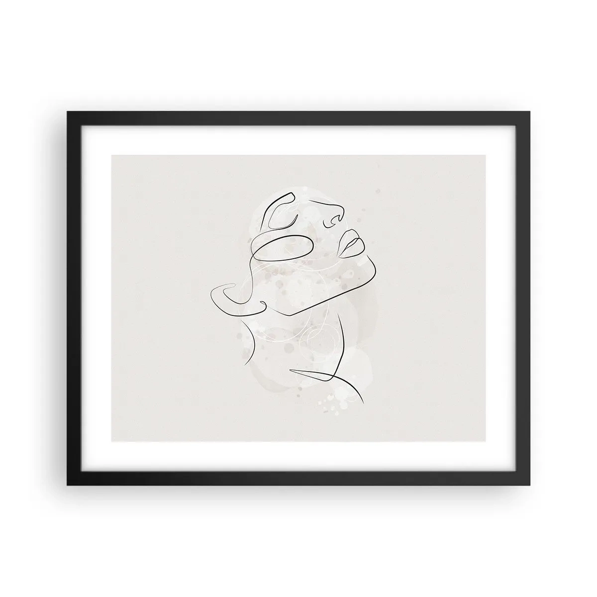 Plakat w czarnej ramie - Zarys marzenia - 50x40 cm